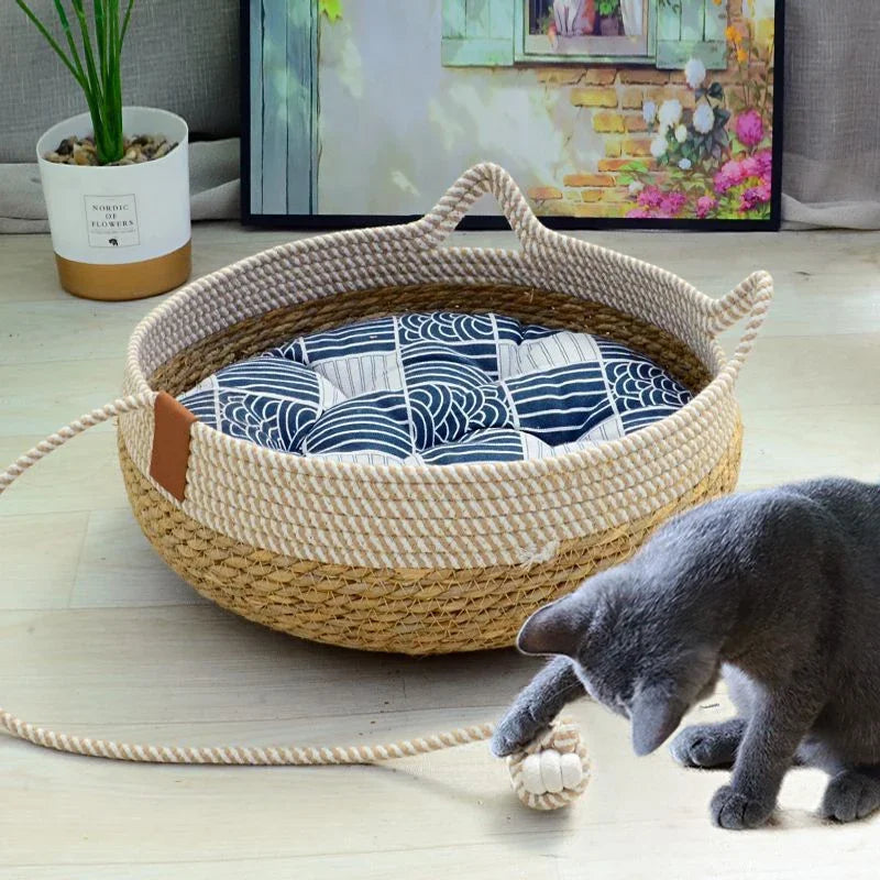 Cama de Verão para Gatos - Elegância, Conforto e Resistência para Seu Pet!