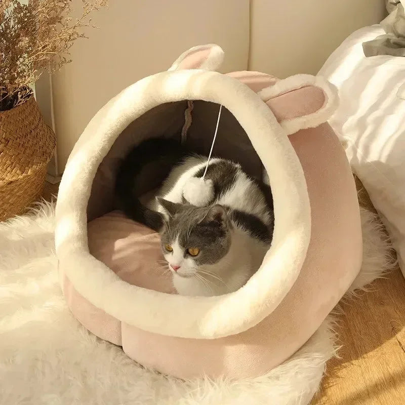 Cama para Gato Aconchegante e Fácil de Limpar